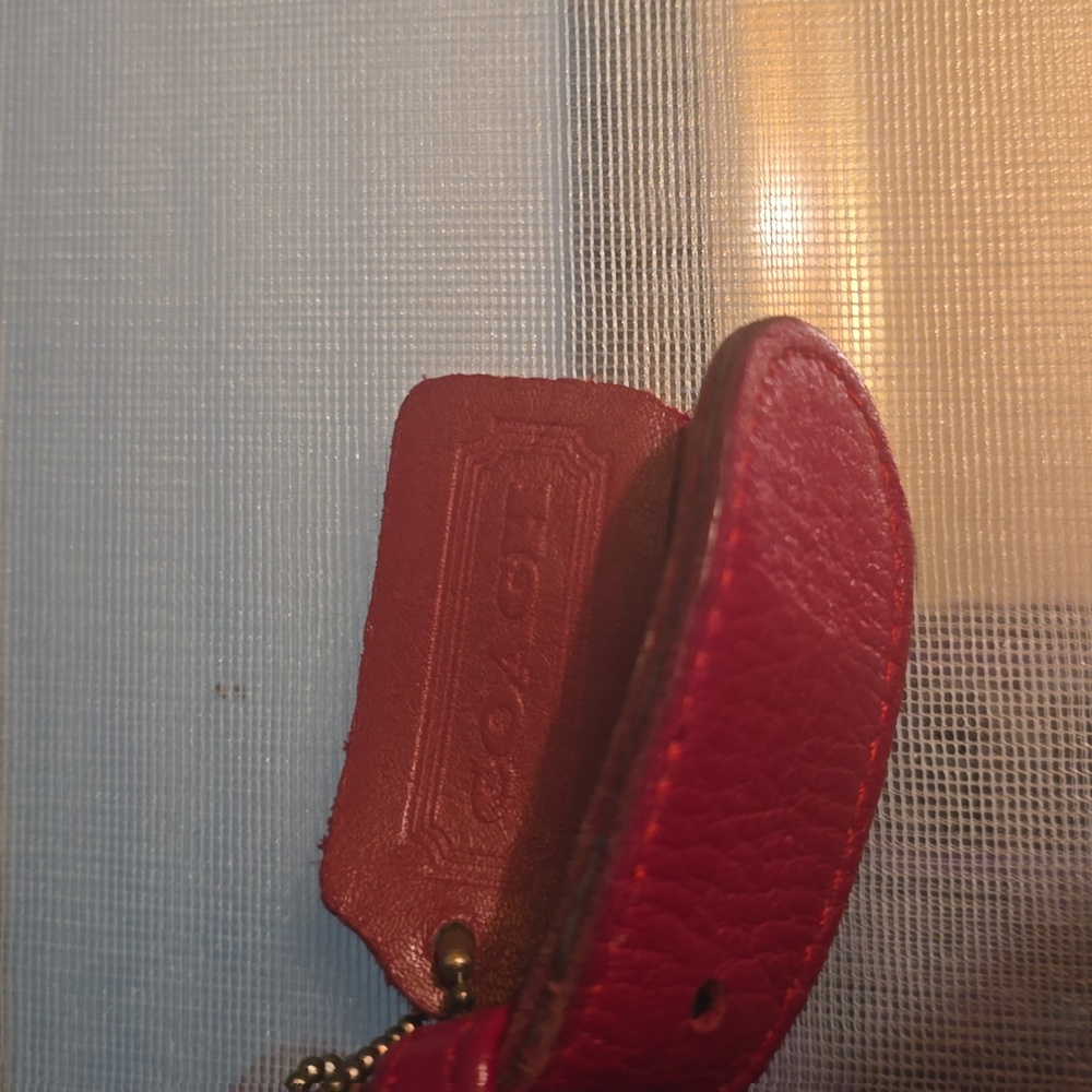 Coach Red  Leather Handbag - Picture 2 of 7